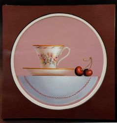 Teacup and Cherries by Cheri Rol