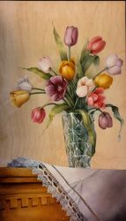 Crystal & Tulips by Cheri Rol