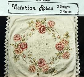 Victorian Roses on Linen